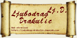 Ljubodrag Drakulić vizit kartica